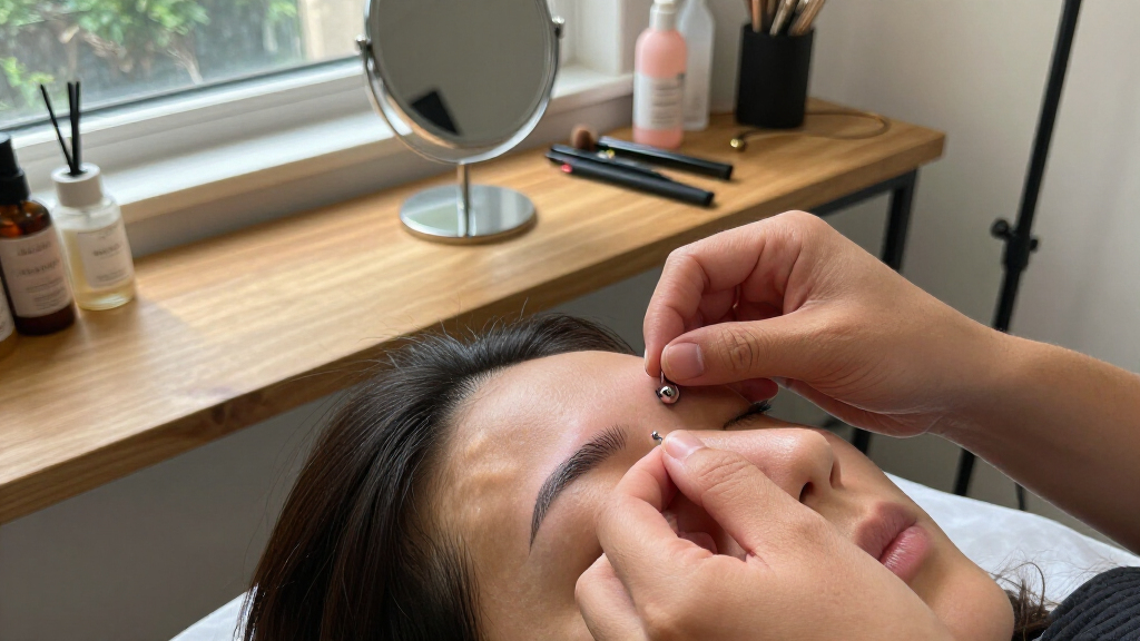 titanium eyebrow hoops