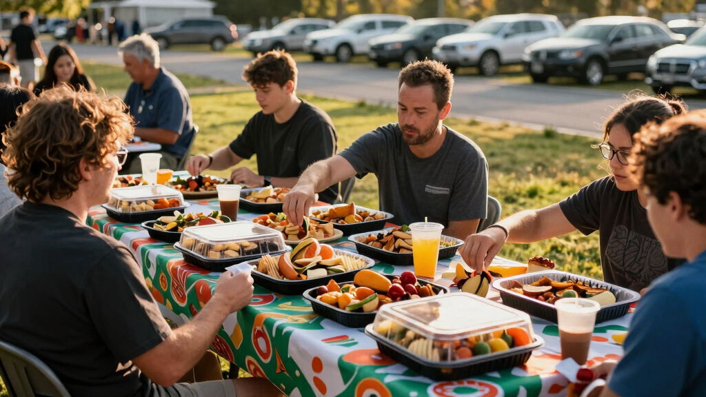 large outdoor tailgating tables