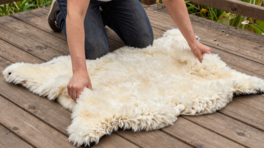 best premium sheepskin rug real