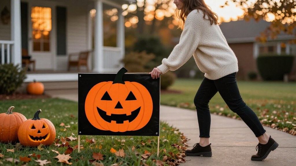 Halloween yard signs