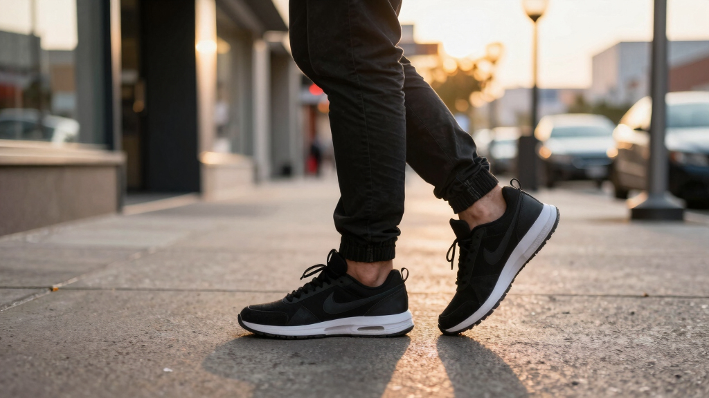 best black Nike sneakers
