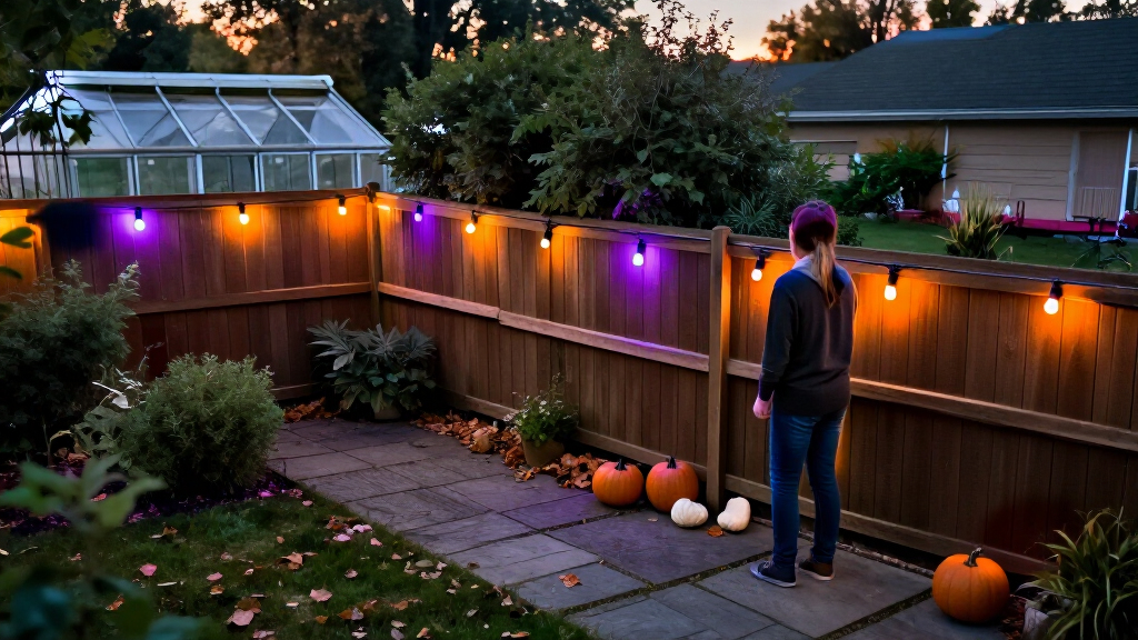 Halloween outdoor string lights