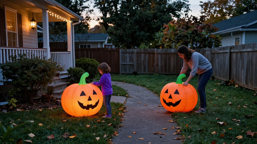 outdoor Halloween inflatables