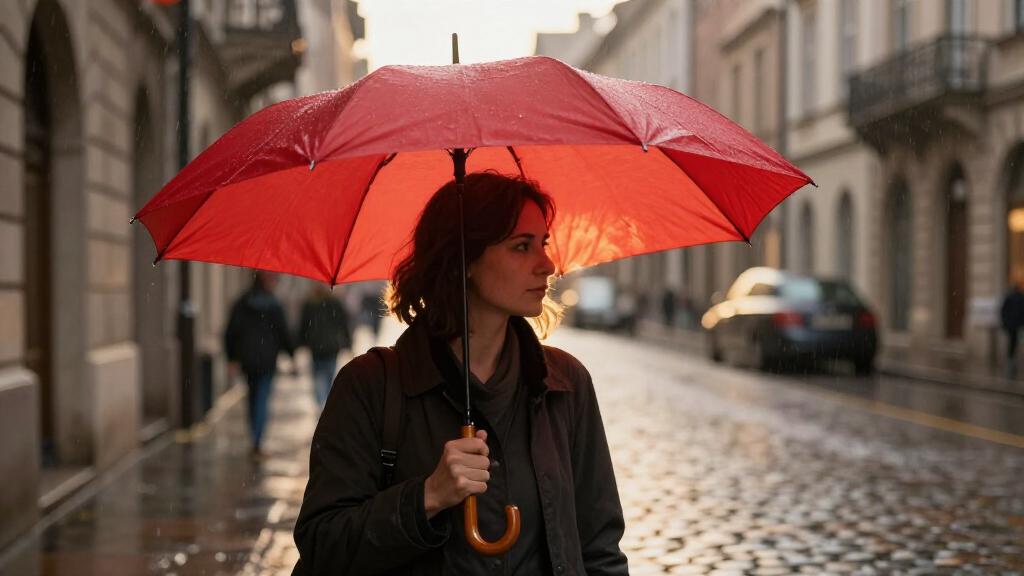 windproof compact travel umbrella