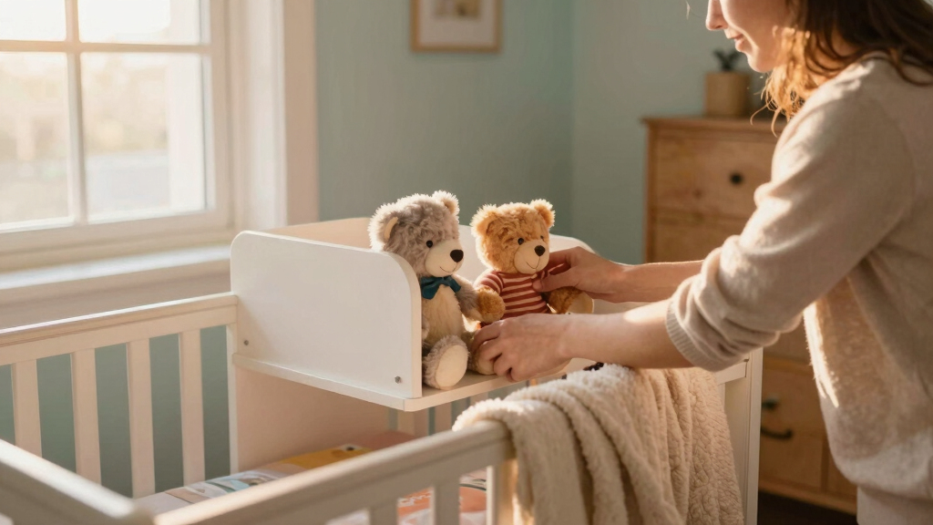 best nursery cribs with side shelves