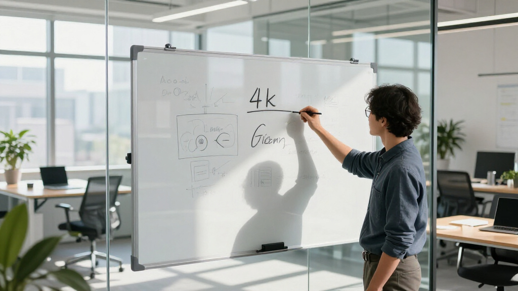 4k touchscreen whiteboard for startups