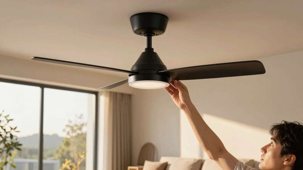 ceiling fans for contemporary living rooms