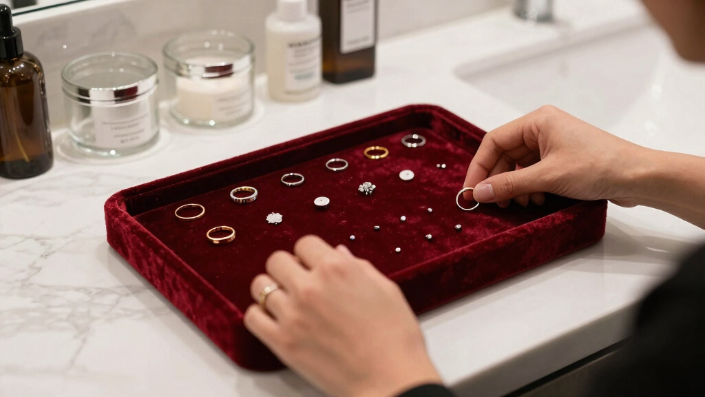 best velvet body jewelry tray set