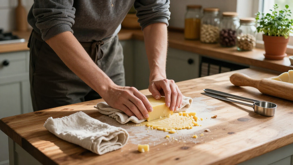 diy beeswax block for wraps