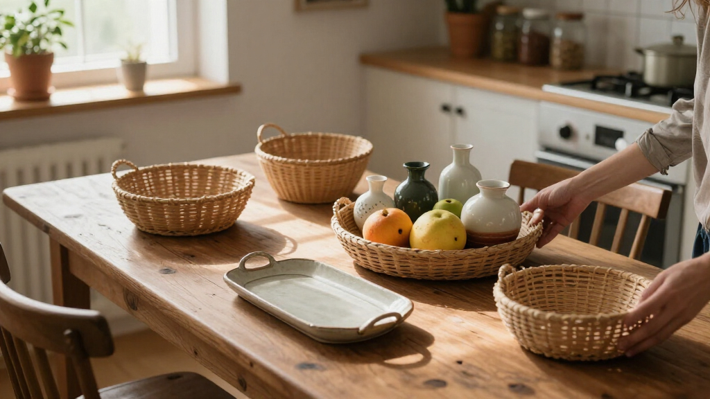 decorative trays and baskets on amazon