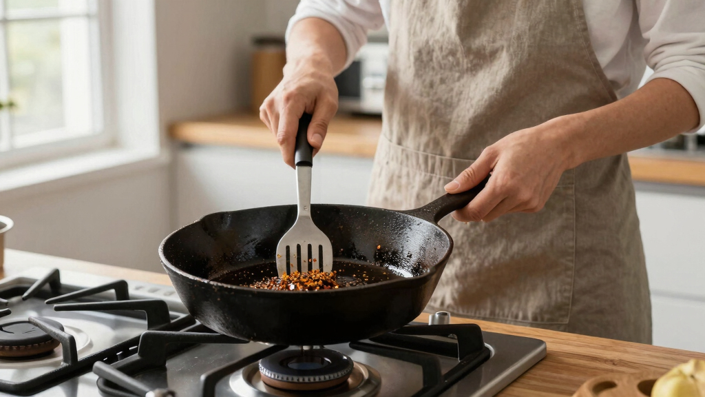 manual cast iron skillet