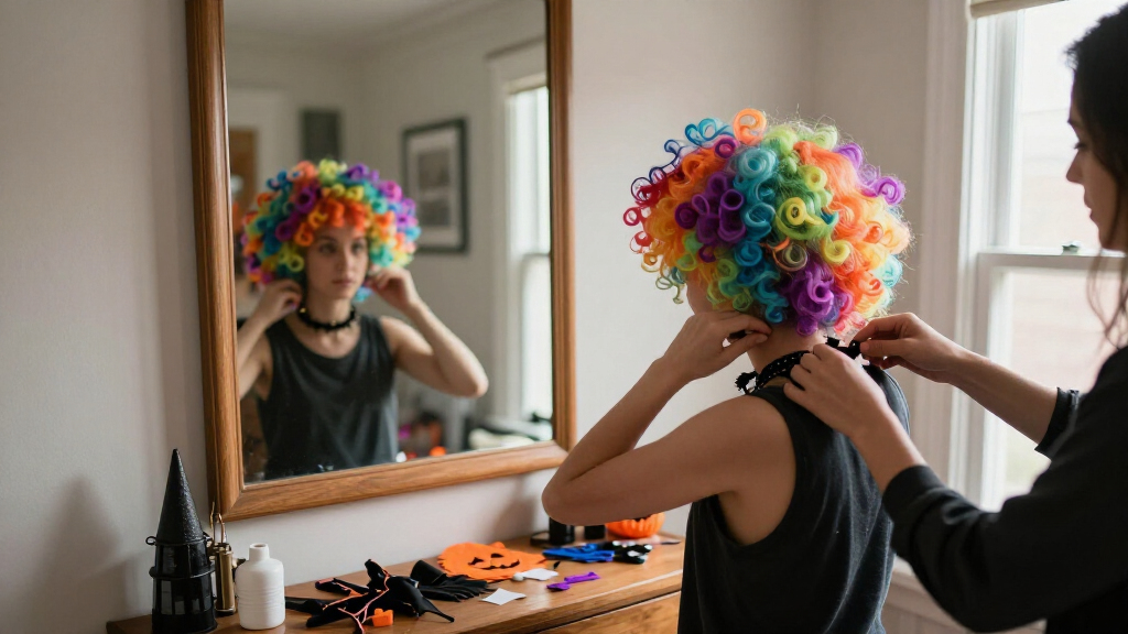 Halloween costume wigs for adults