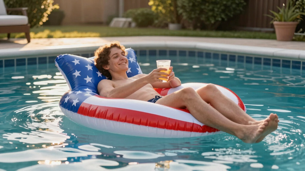 patriotic pool floats