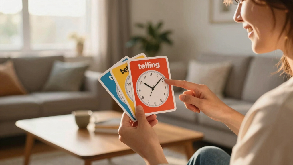 best telling time flash cards