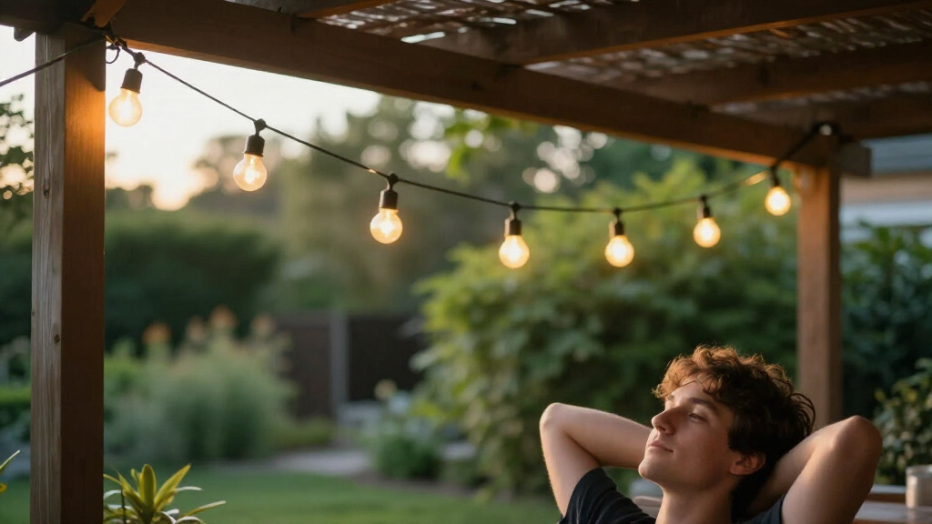 solar outdoor string lights