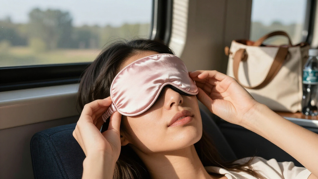 silk travel sleep mask