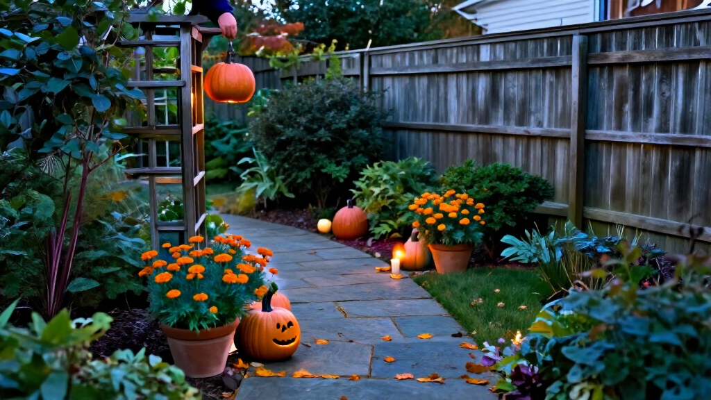 halloween garden decorations