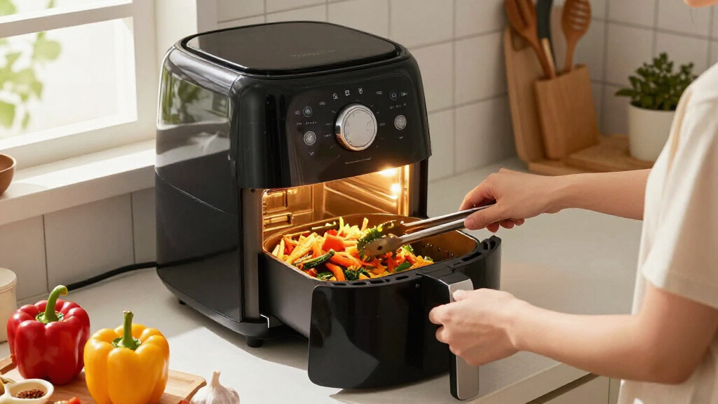 rated air fryer oven with interior light