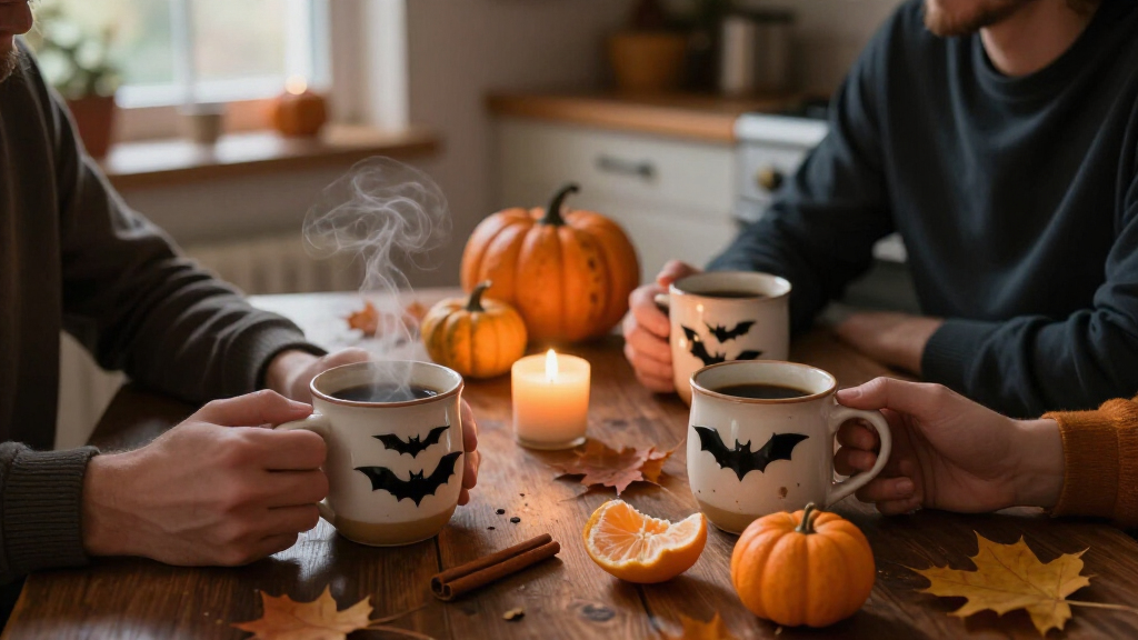 spooky Halloween coffee mugs