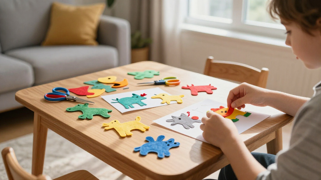 kids felt craft kits animal shapes