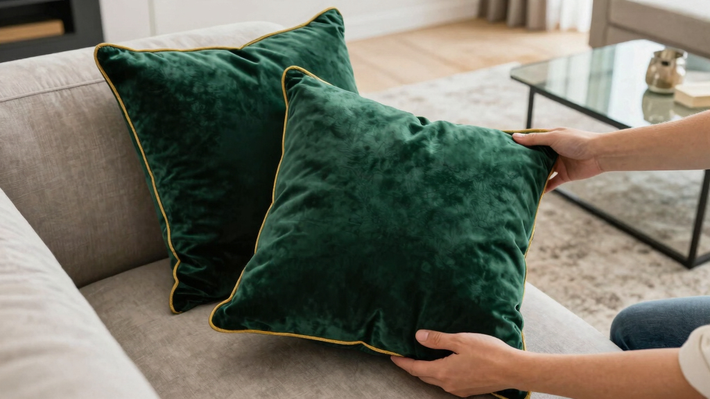 luxury velvet throw pillows