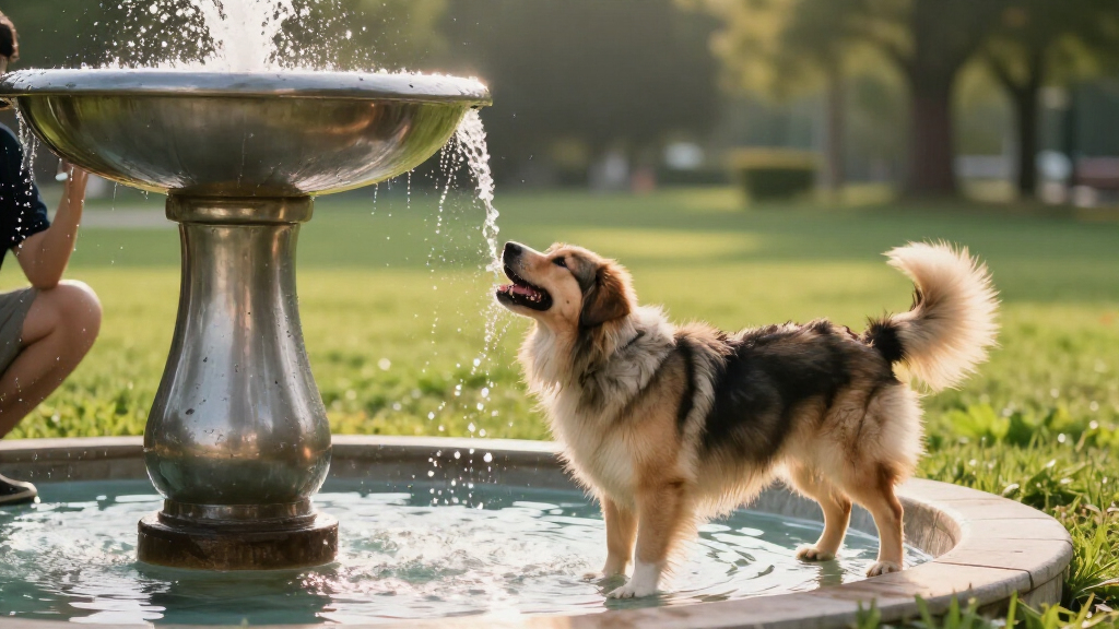 best high capacity water fountains for large dogs