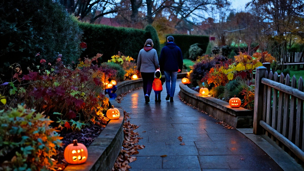 Halloween garden path lights