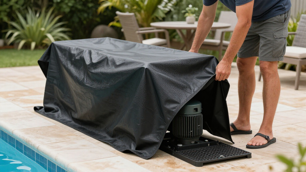 heater covers for pool equipment pads