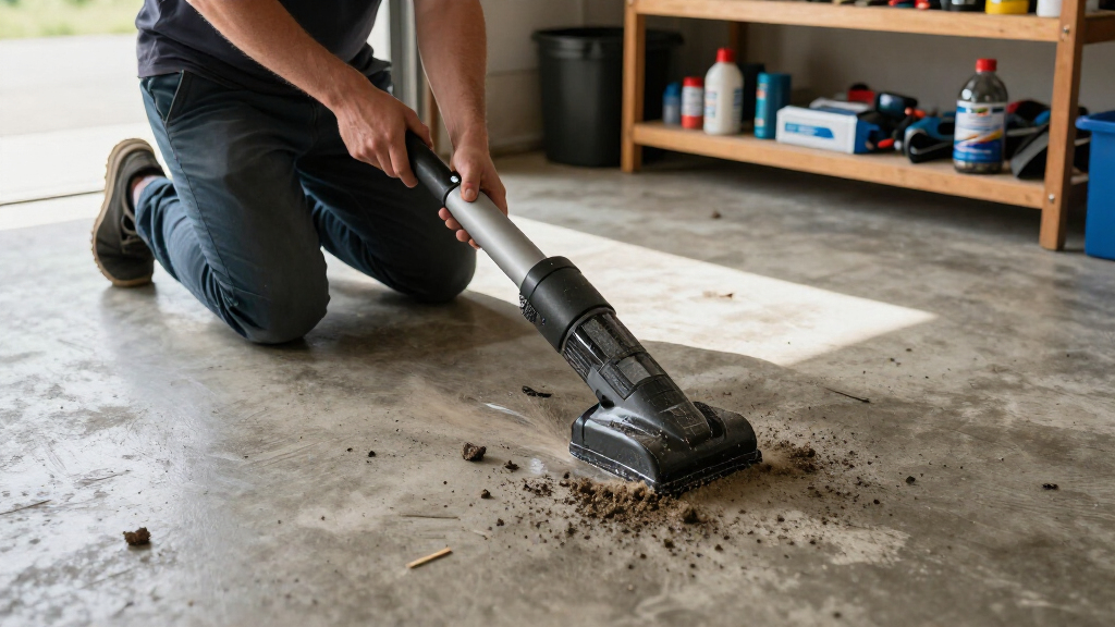 wetdry shop vacuum for garage cleanup