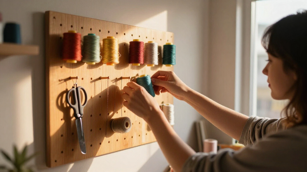 pegboard kits for sewing rooms