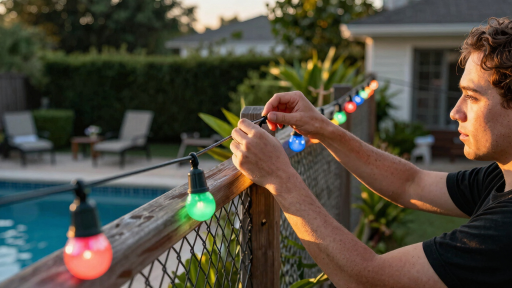 patriotic LED string lights