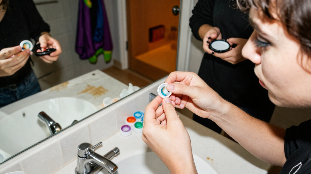 Halloween costume contact lenses