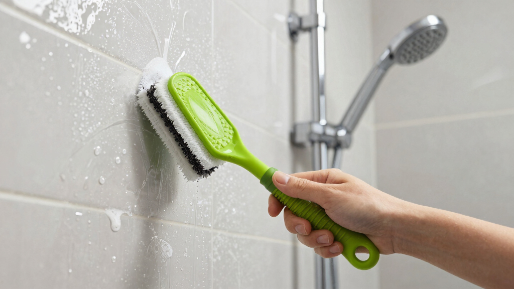 scrubber for fiberglass shower