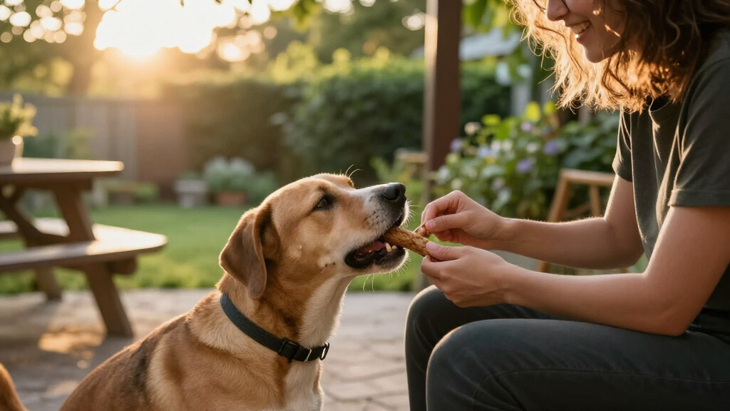 bully stick treats for the dog