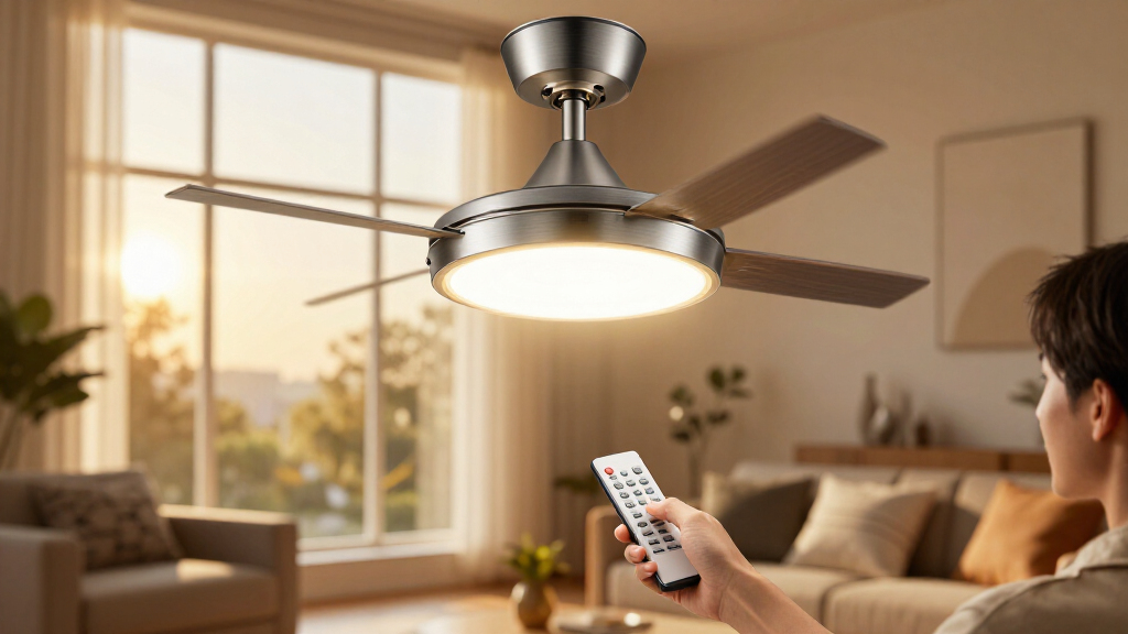 ceiling fans with bright led and remote
