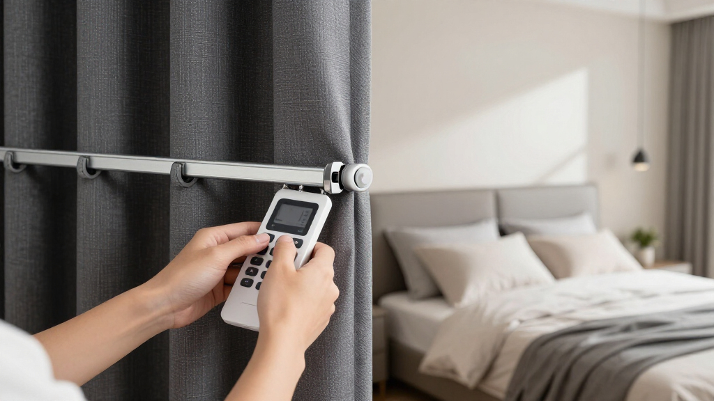 motorized blackout curtains for bedroom