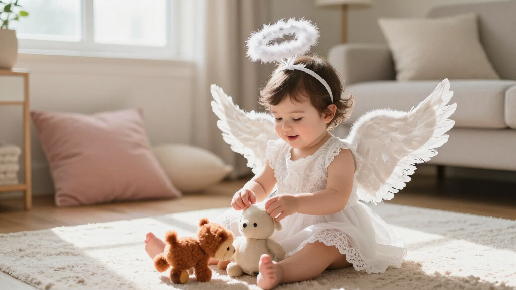 angel girl toddler costume