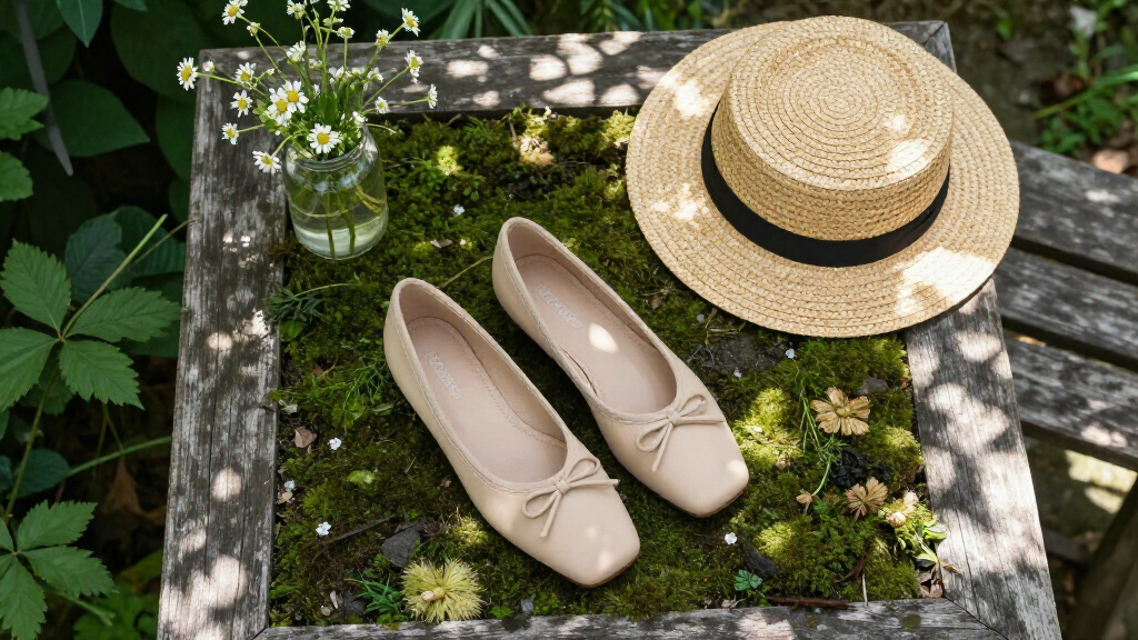 best square toe ballet flats