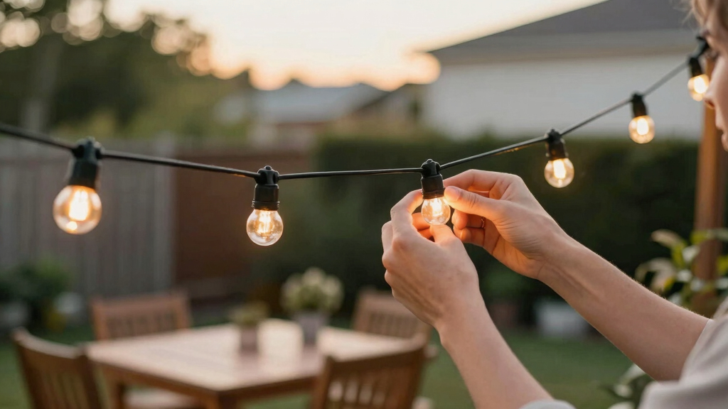 smart outdoor string lights