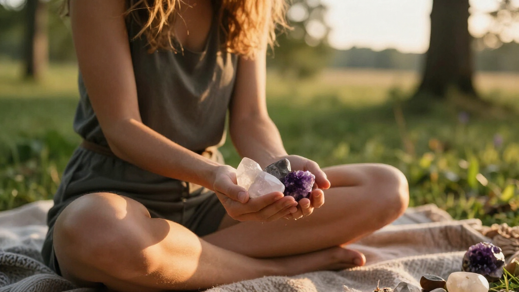 crystal healing sets