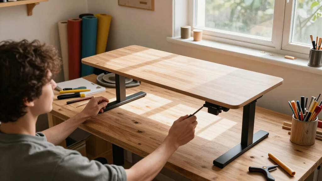 adjustable standing desk for craft room