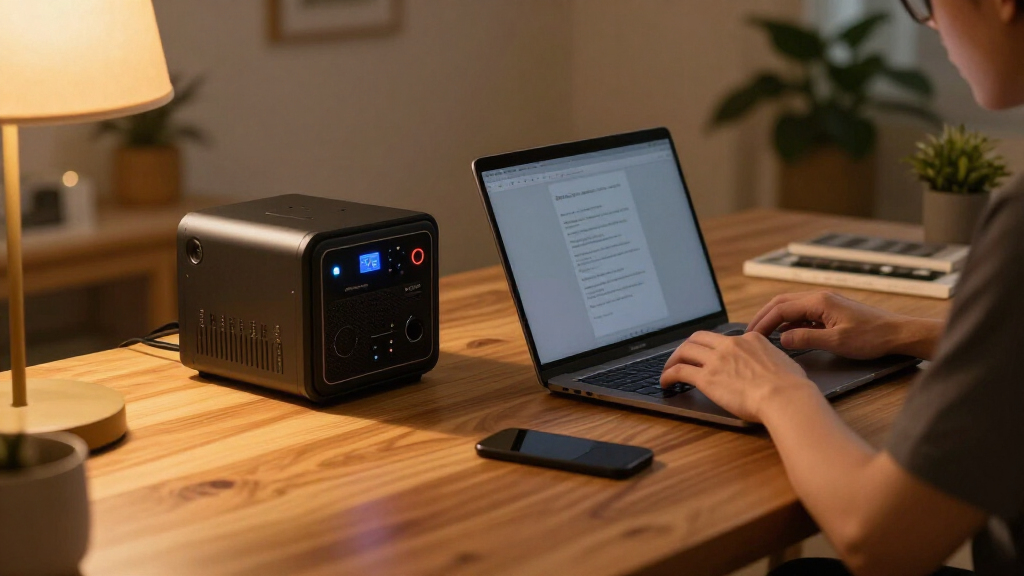 best quiet battery backup power station for work from home