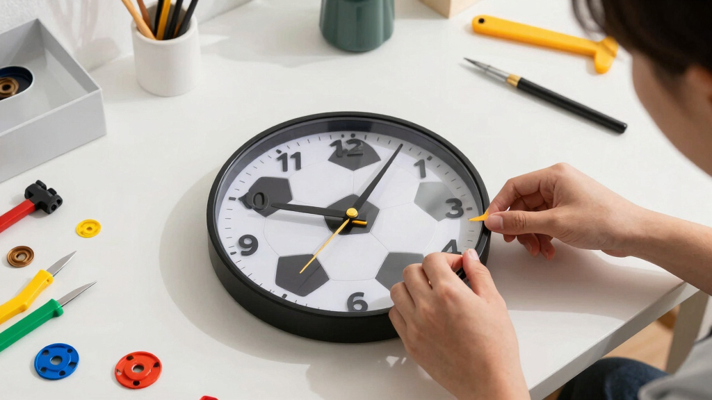 soccer-themed wall clocks
