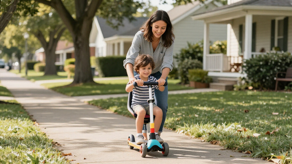 electric ride on scooter for kids with seat