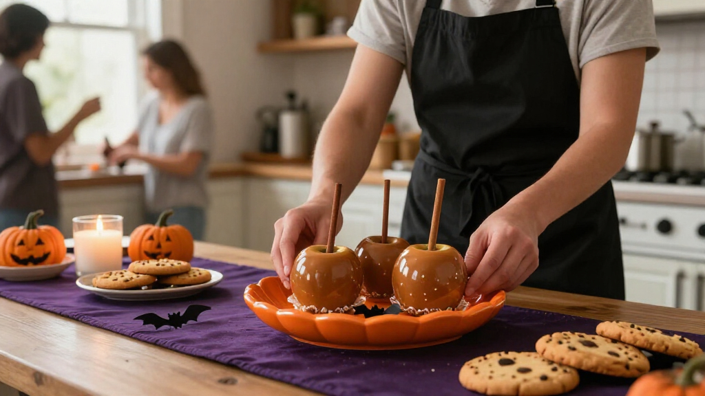 Halloween themed serving platters