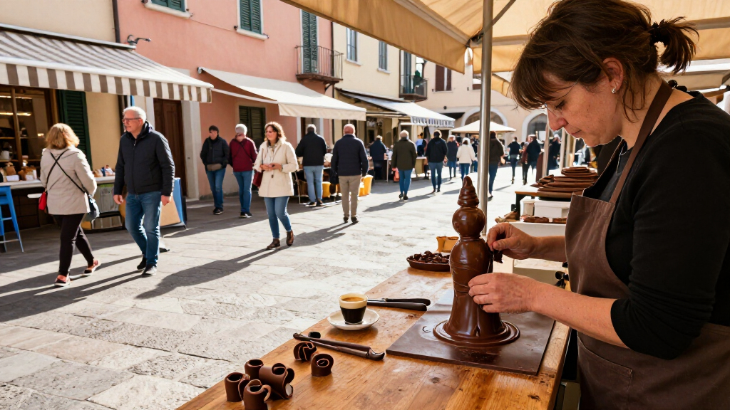 Where to look for chocolate sculptures and live events