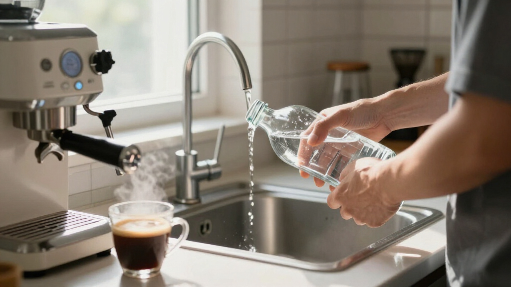 bottled water for espresso machine