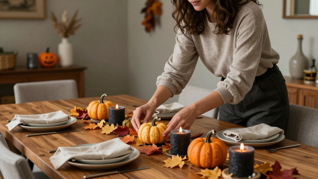 Halloween table decorations
