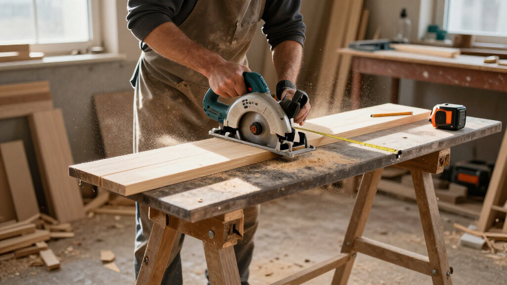 cordless circular saw kit for a small shop