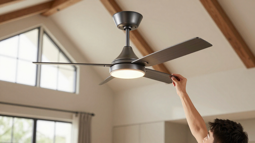 ceiling fans for two story living rooms